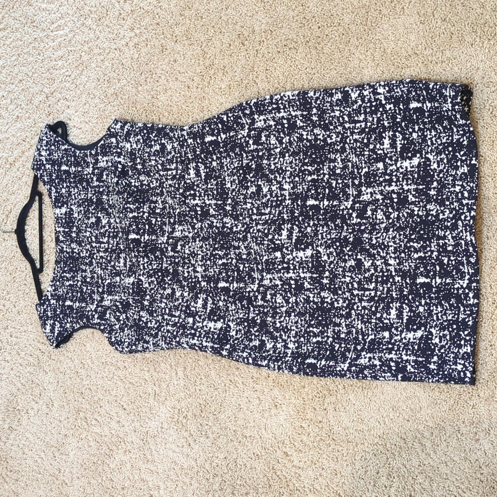 Armani Black and White Shift Dress